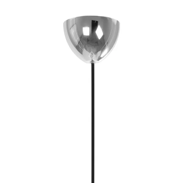 GloboStar® PLEX 202-0038 Μοντέρνο Κρεμαστό Φωτιστικό Πλέγμα Μονόφωτο 1 x E27 IP20 Ασημί Μέταλλο με Διάφανο Γυαλί - Μ20 x Π20 x Υ70cm - Image 9