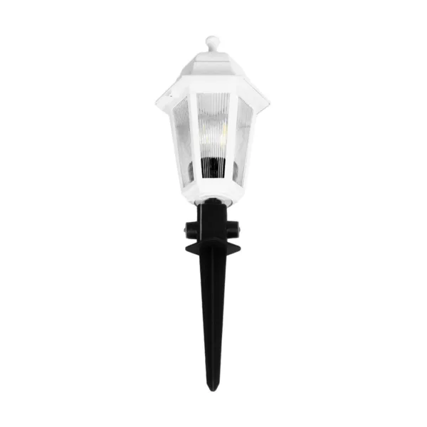 GloboStar® VITRO 203-0203 Vintage Καρφωτό Φωτιστικό Φαναράκι Μονόφωτο 1 x E27 IP44 Λευκό Πλαστικό Σώμα - Μ16 x Π16 x Υ51cm - Image 4