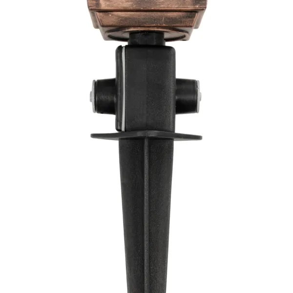 GloboStar® SOLME 203-0218 Vintage Καρφωτό Φωτιστικό Φαναράκι Μονόφωτο 1 x E27 IP44 Χάλκινο Πλαστικό Σώμα - Μ15 x Π15 x Υ50cm - Image 6