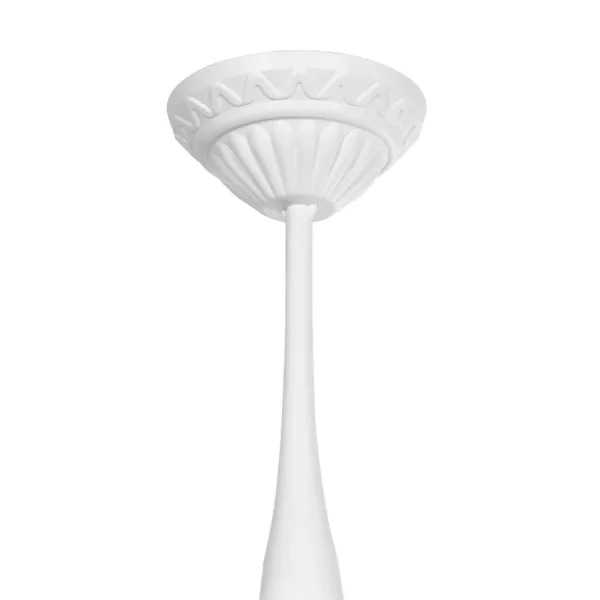 GloboStar® SOLME 203-0219 Vintage Κρεμαστό Φωτιστικό Φαναράκι Μονόφωτο 1 x E27 IP44 Λευκό Πλαστικό Σώμα - Μ15 x Π15 x Υ50cm - Image 6