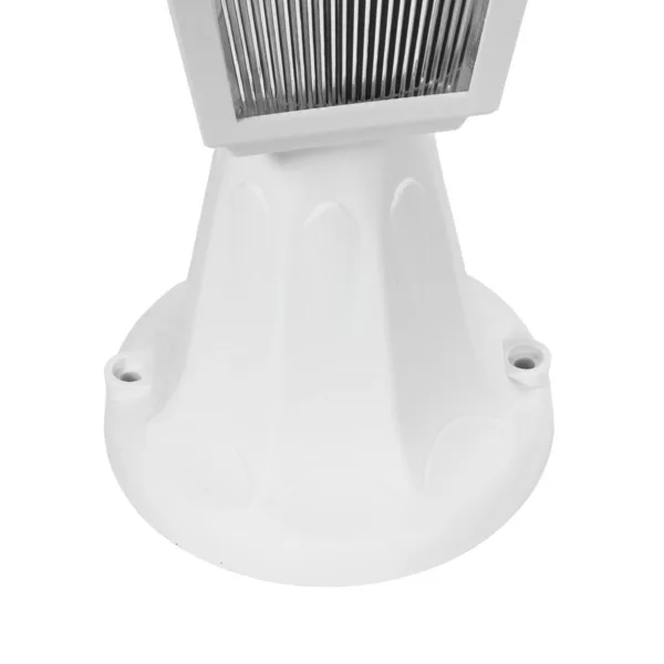GloboStar® SOLME 203-0220 Vintage Επιδαπέδιο Φωτιστικό Φαναράκι Μονόφωτο 1 x E27 IP44 Λευκό Πλαστικό Σώμα - Μ15 x Π15 x Υ38cm - Image 6