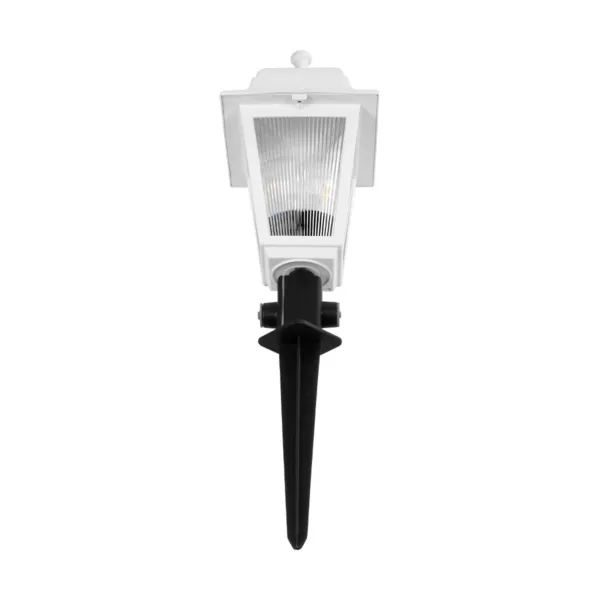 GloboStar® SOLME 203-0223 Vintage Καρφωτό Φωτιστικό Φαναράκι Μονόφωτο 1 x E27 IP44 Λευκό Πλαστικό Σώμα - Μ15 x Π15 x Υ45cm - Image 4