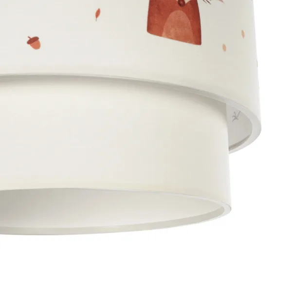 GloboStar® OWL 204-0001 Παιδικό Κρεμαστό Φωτιστικό Φιγούρα Μονόφωτο 1 x E27 IP20 Λευκό Ύφασμα - Μ30 x Π30 x Υ70cm - Image 9
