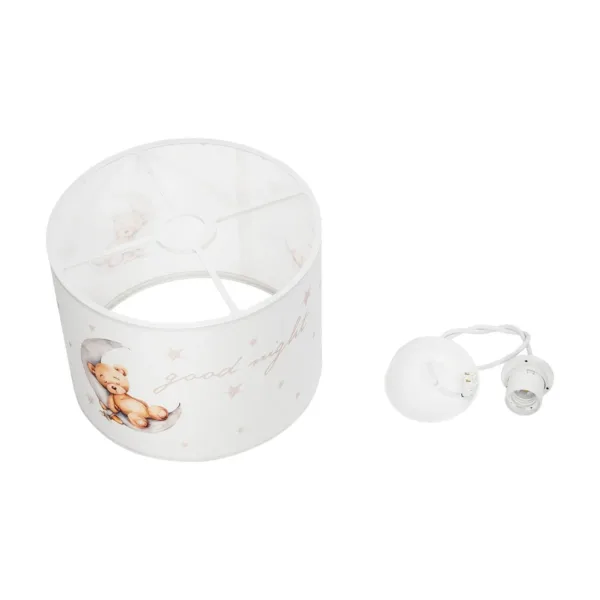 GloboStar® MOON 204-0013 Παιδικό Κρεμαστό Φωτιστικό Φιγούρα Μονόφωτο 1 x E27 IP20 Λευκό Ύφασμα - Μ28 x Π28 x Υ70cm - Image 10
