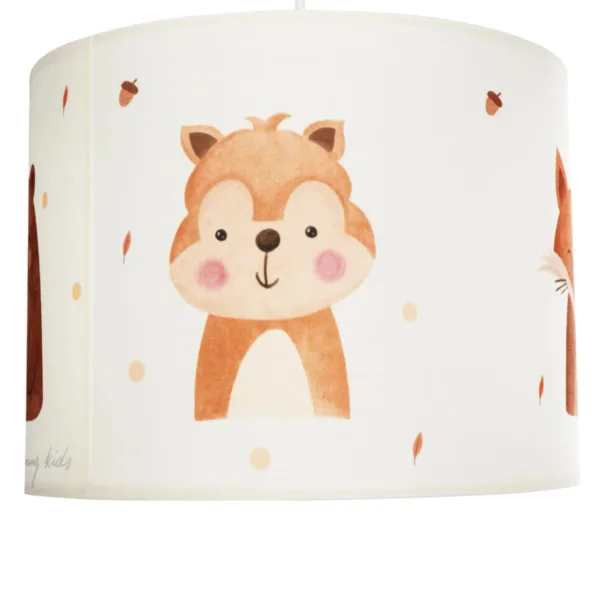 GloboStar® OWL 204-0017 Παιδικό Κρεμαστό Φωτιστικό Φιγούρα Μονόφωτο 1 x E27 IP20 Λευκό Ύφασμα - Μ28 x Π28 x Υ70cm - Image 9