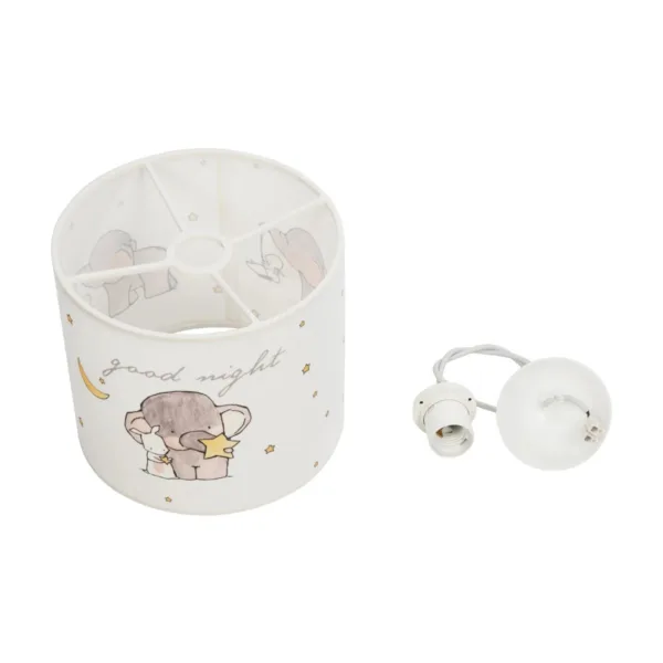 GloboStar® ELEPHANT 204-0020 Παιδικό Κρεμαστό Φωτιστικό Φιγούρα Μονόφωτο 1 x E27 IP20 Λευκό Ύφασμα - Μ24 x Π24 x Υ70cm - Image 10