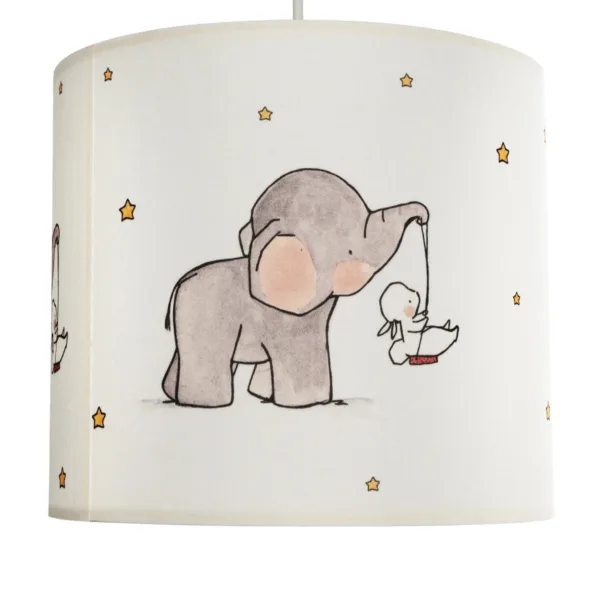 GloboStar® ELEPHANT 204-0020 Παιδικό Κρεμαστό Φωτιστικό Φιγούρα Μονόφωτο 1 x E27 IP20 Λευκό Ύφασμα - Μ24 x Π24 x Υ70cm - Image 8
