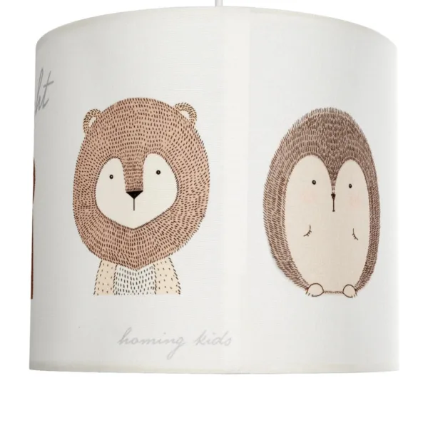 GloboStar® BEAR 204-0021 Παιδικό Κρεμαστό Φωτιστικό Φιγούρα Μονόφωτο 1 x E27 IP20 Λευκό Ύφασμα - Μ24 x Π24 x Υ70cm - Image 9