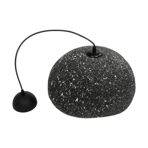 GloboStar® STONE 204-0194 Μοντέρνο Κρεμαστό Φωτιστικό Καμπάνα Μονόφωτο 1 x E27 IP20 Μαύρο Με Λευκό Πολυστερίνη με Ρητίνη - Μ35 x Π31 x Υ26cm - Image 10