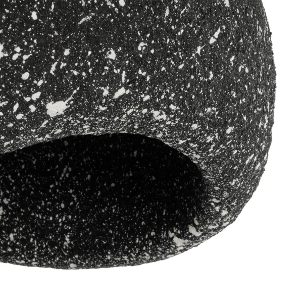 GloboStar® STONE 204-0194 Μοντέρνο Κρεμαστό Φωτιστικό Καμπάνα Μονόφωτο 1 x E27 IP20 Μαύρο Με Λευκό Πολυστερίνη με Ρητίνη - Μ35 x Π31 x Υ26cm - Image 7