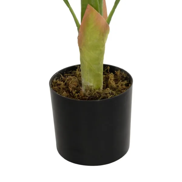 GloboStar® Artificial Garden ALBINO MONSTERA 20938 Τεχνητό Διακοσμητικό Φυτό Πράσινη & Λευκή Μονστέρα Μ90 x Π90 x Υ90cm - Image 3