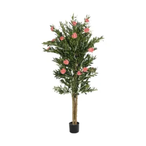 GloboStar® Artificial Garden PINK PEONY 21097 Τεχνητό Διακοσμητικό Δέντρο Παιώνια Μ80 x Π70 x Υ160cm