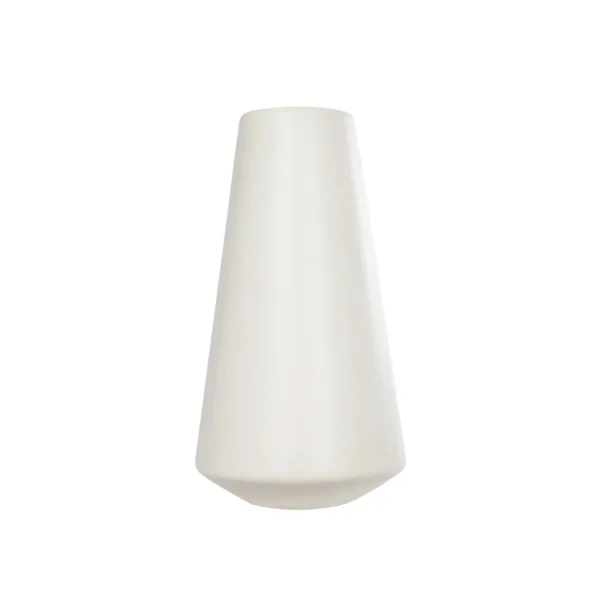 GloboStar® Artificial Garden CONSOLI 21287 Διακοσμητικό Κεραμικό Βάζο Μπεζ Μ14 x Π14 x Υ25cm - Image 2