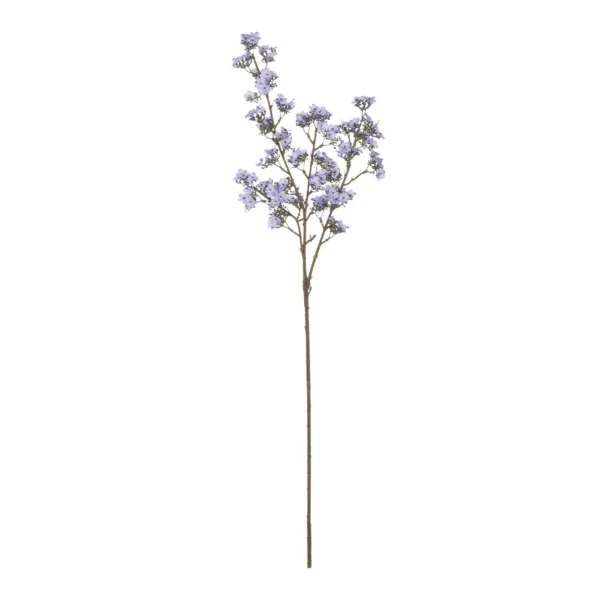 GloboStar® Artificial Garden TAKASAGO CHERRY BLOSSOM 21294 Τεχνητό Διακοσμητικό Κλαδί Λιλά Κερασιάς Μ25 x Π10 x Υ81cm