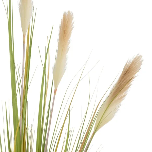 GloboStar® Artificial Garden PAMPAS GRASS 21478 Τεχνητό Διακοσμητικό Φυτό Μπεζ & Πράσινο Πάμπας Μ90 x Π40 x Υ150cm - Image 2
