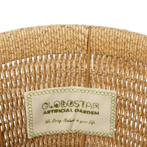 GloboStar® Artificial Garden BARBADOS 21499 Διακοσμητικό Πλεκτό Καλάθι - Κασπώ Γλάστρα - Flower Pot Μπεζ Μ28 x Π28 x Υ26cm - Image 5