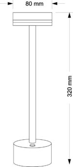 LED ΠΟΡΤΑΤΙΦ ΕΠΑΝΑΦΟΡΤΙΖΟΜΕΝΟ 2W CCT DIMMABLE ΜΑΥΡΟ - 5-021 - Image 4