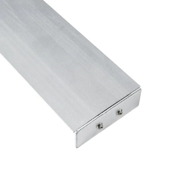 GLOBOSTAR® ALP-WALL-UPDOWN CONCEALED 70844-1M Επιφανειακό Προφίλ Αλουμινίου Ειδικό για Δημιουργία Κρυφού Φωτισμού Up & Down με Λευκό Γαλακτερό Πατητό Κάλυμμα για Ταινίες LED IP20 - Ασημί - Μ100 x Π5 x Υ1.7cm - Image 4