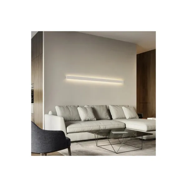GLOBOSTAR® ALP-WALL-UPDOWN CONCEALED 70844-1M Επιφανειακό Προφίλ Αλουμινίου Ειδικό για Δημιουργία Κρυφού Φωτισμού Up & Down με Λευκό Γαλακτερό Πατητό Κάλυμμα για Ταινίες LED IP20 - Ασημί - Μ100 x Π5 x Υ1.7cm - Image 6