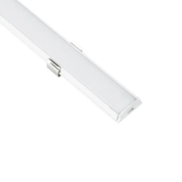 GLOBOSTAR® ALP-LINEAR CURBARIO 70863-1M Επιφανειακό Εύκαμπτο Προφίλ Αλουμινίου με Λευκό Γαλακτερό Πατητό Κάλυμμα για Ταινίες LED IP20 - Λευκό - Μ100 x Π1.7 x Υ0.5cm - Image 3
