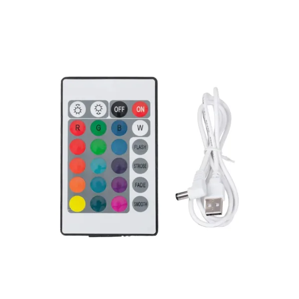 GLOBOSTAR® AQUAGLOW 71473 Μοντέρνο Φωτιστικό Κήπου Μπάλα με IR Ασύρματο Χειριστήριο LED 3W 240lm 360° DC 5V με USB-C με Επαναφορτιζόμενη Μπαταρία Li-ion 3.7V 2x18650 1400mAh Αδιάβροχο IP54 Πολύχρωμο RGBW Dimmable - Sanan SMD Chip - Γαλακτερό Λευκό - Μ15 x Π15 x Υ14cm - 2 Χρόνια Εγγύηση - Image 6