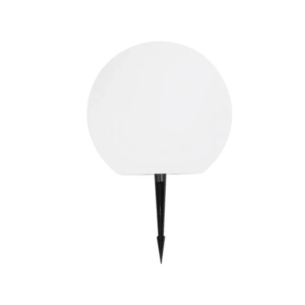 GLOBOSTAR® AQUAGLOW 71474 Μοντέρνο Φωτιστικό Κήπου Μπάλα με IR Ασύρματο Χειριστήριο LED 3W 240lm 360° DC 5V με USB-C με Ενσωματωμένο Φωτοβολταϊκό Panel 6V 1W & Επαναφορτιζόμενη Μπαταρία Li-ion 3.7V 2x18650 1400mAh Αδιάβροχο IP54 Πολύχρωμο RGBW Dimmable - Sanan SMD Chip - Γαλακτερό Λευκό - Μ25 x Π25 x Υ24cm - 2 Χρόνια Εγγύηση - Image 2