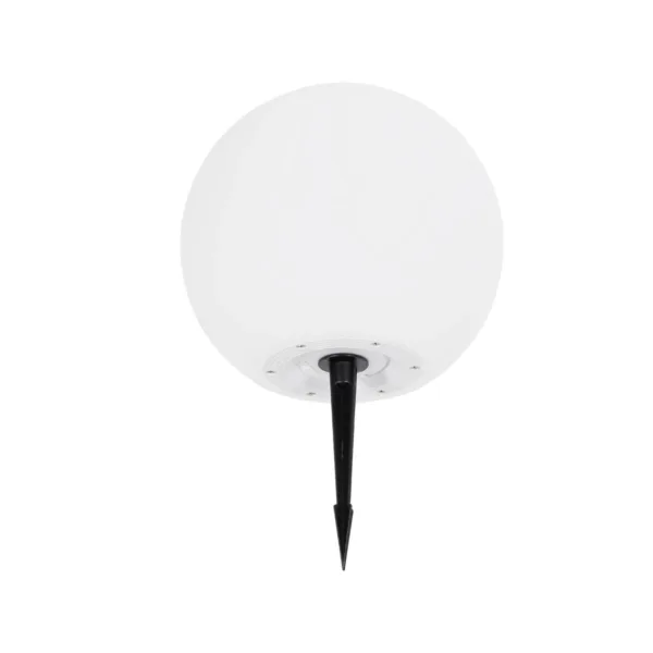GLOBOSTAR® AQUAGLOW 71474 Μοντέρνο Φωτιστικό Κήπου Μπάλα με IR Ασύρματο Χειριστήριο LED 3W 240lm 360° DC 5V με USB-C με Ενσωματωμένο Φωτοβολταϊκό Panel 6V 1W & Επαναφορτιζόμενη Μπαταρία Li-ion 3.7V 2x18650 1400mAh Αδιάβροχο IP54 Πολύχρωμο RGBW Dimmable - Sanan SMD Chip - Γαλακτερό Λευκό - Μ25 x Π25 x Υ24cm - 2 Χρόνια Εγγύηση - Image 3