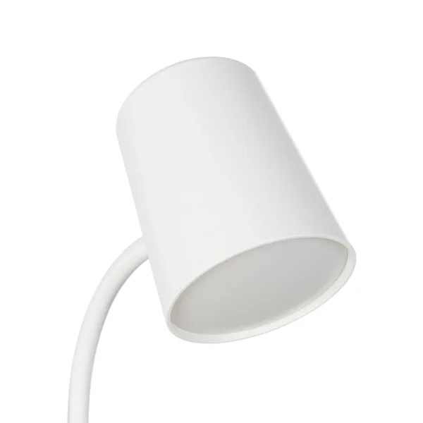 GLOBOSTAR® LUCORA 76555 Μοντέρνο Επιτραπέζιο Φωτιστικό Γραφείου με Ασύρματη Φόρτιση 10W 2A & 4W Bluetooth Ηχείο LED 3W 300lm 120° DC 5V με USB-C IP20 Ρυθμιζόμενο Λευκό CCT με Αφή 2700K/4500K/6000K Dimmable - Sanan SMD Chip - Λευκό - Μ12 x Π12 x Υ34cm - 2 Χρόνια Εγγύηση - Image 4