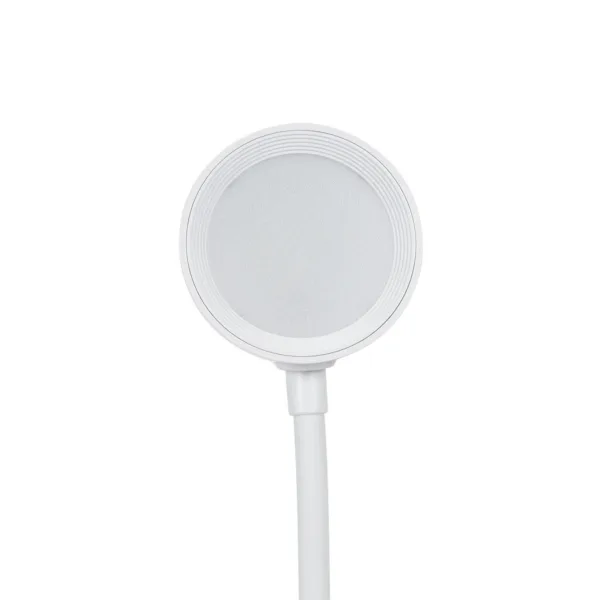GLOBOSTAR® OLDY 76557 Μοντέρνο Επιτραπέζιο Φωτιστικό Γραφείου με Ασύρματη Φόρτιση 15W 3A, 5W Bluetooth Ηχείο & Ψηφιακό Ρολόι LED 3W 300lm 120° DC 5V με USB-C IP20 Ρυθμιζόμενο Λευκό CCT με Αφή 2700K/4500K/6000K Dimmable - Sanan SMD Chip - Λευκό - Μ13 x Π25 x Υ38cm - 2 Χρόνια Εγγύηση - Image 5