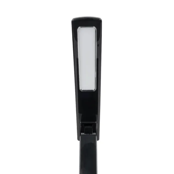 GLOBOSTAR® ZENTIME 76564 Μοντέρνο Επιτραπέζιο Φωτιστικό Γραφείου με Ασύρματη Φόρτιση 10W 2A & Ψηφιακό Ρολόι LED 3.5W 350lm 120° DC 5V με USB-C IP20 Ρυθμιζόμενο Λευκό CCT με Αφή 2700K/4500K/6000K Dimmable - Sanan SMD Chip - Μαύρο - Μ13 x Π25 x Υ50cm - 2 Χρόνια Εγγύηση - Image 5