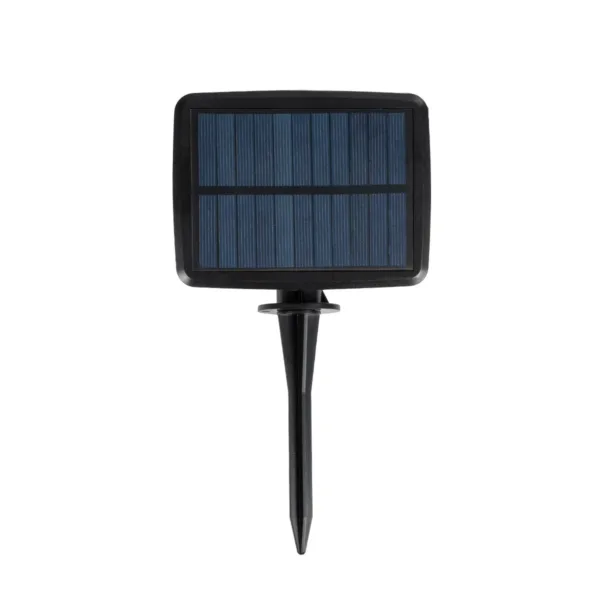 GLOBOSTAR® TWILIGHT 79667 Μοντέρνο Φωτιστικό Κήπου Γιρλάντα 7.7m με 15 Λάμπες & IR Ασύρματο Χειριστήριο LED 9W 810lm 360° DC 3.7V με Ενσωματωμένο Φωτοβολταϊκό Panel 5.5V 1.5W & Επαναφορτιζόμενη Μπαταρία Li-ion 3.7V 1x18650 2200mAh Αδιάβροχο IP65 Θερμό Λευκό 2700Κ Dimmable - Sanan SMD Chip - Μαύρο & Διάφανο - Μ770 x Π4 x Υ7cm - 2 Χρόνια Εγγύηση - Image 4