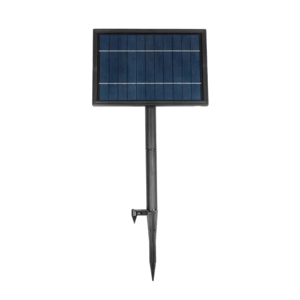 GLOBOSTAR® TWILIGHT 79669 Μοντέρνο Φωτιστικό Κήπου Γιρλάντα 14.5m με 50 Λάμπες LED 30W 2700lm 360° DC 3.7V με Ενσωματωμένο Φωτοβολταϊκό Panel 5.5V 5W & Επαναφορτιζόμενη Μπαταρία Li-ion 3.7V 3x18650 6600mAh Αδιάβροχο IP65 Θερμό Λευκό 2700Κ Dimmable - Sanan SMD Chip - Μαύρο & Διάφανο - Μ1450 x Π4 x Υ7cm - 2 Χρόνια Εγγύηση - Image 4