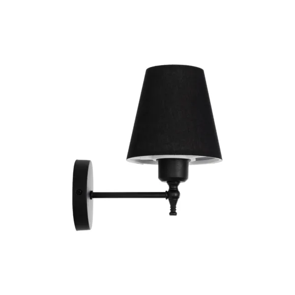 GloboStar® ELEGANTE 204-0185 Μοντέρνο Φωτιστικό Τοίχου Απλίκα Μονόφωτο 1 x E27 AC 220-240V IP20 Μαύρο - Μ14 x Π14 x Υ26cm - Image 3