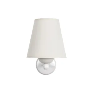 GloboStar® ELEGANTE 204-0187 Μοντέρνο Φωτιστικό Τοίχου Απλίκα Μονόφωτο 1 x E27 AC 220-240V IP20 Μπεζ & Λευκό - Μ14 x Π14 x Υ26cm
