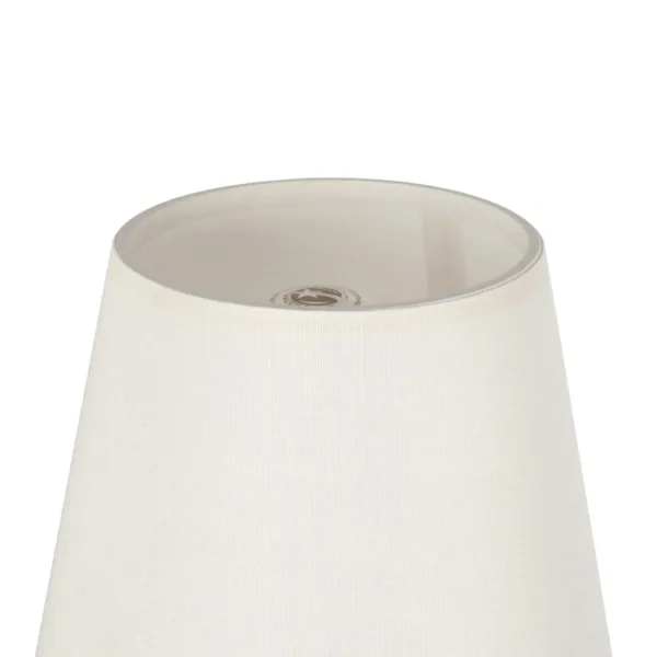GloboStar® ELEGANTE 204-0187 Μοντέρνο Φωτιστικό Τοίχου Απλίκα Μονόφωτο 1 x E27 AC 220-240V IP20 Μπεζ & Λευκό - Μ14 x Π14 x Υ26cm - Image 3
