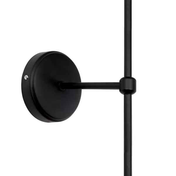 GloboStar® LING 204-0188 Μοντέρνο Φωτιστικό Τοίχου Απλίκα Μονόφωτο 1 x E27 AC 220-240V IP20 Μπεζ & Μαύρο - Μ22 x Π22 x Υ50cm - Image 5