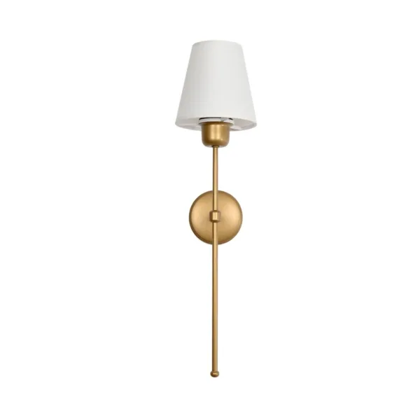 GloboStar® LING 204-0189 Μοντέρνο Φωτιστικό Τοίχου Απλίκα Μονόφωτο 1 x E27 AC 220-240V IP20 Μπεζ & Μαύρο - Μ13 x Π13 x Υ50cm - Image 2