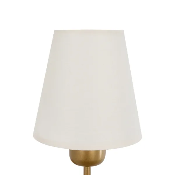 GloboStar® LING 204-0189 Μοντέρνο Φωτιστικό Τοίχου Απλίκα Μονόφωτο 1 x E27 AC 220-240V IP20 Μπεζ & Μαύρο - Μ13 x Π13 x Υ50cm - Image 4