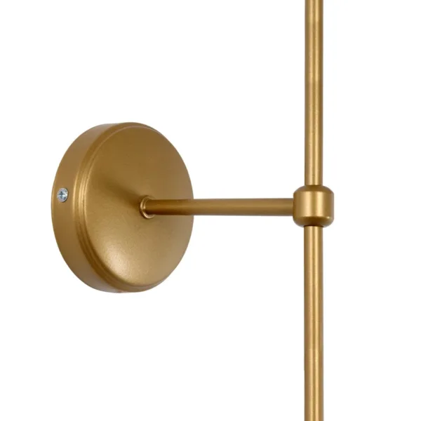 GloboStar® LING 204-0189 Μοντέρνο Φωτιστικό Τοίχου Απλίκα Μονόφωτο 1 x E27 AC 220-240V IP20 Μπεζ & Μαύρο - Μ13 x Π13 x Υ50cm - Image 5