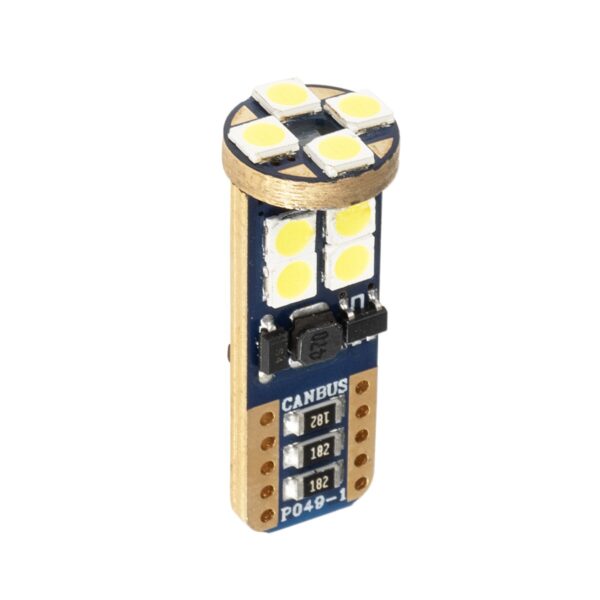 GloboStar® T10 W5W 81102 Λάμπα Αυτοκίνητου  3rd Generation Can-Bus Extreme Truck Series LED 12 SMD 3030 2.5W 900lm 360° DC 12-24V IP20 Ψυχρό Λευκό 6000K - Image 2