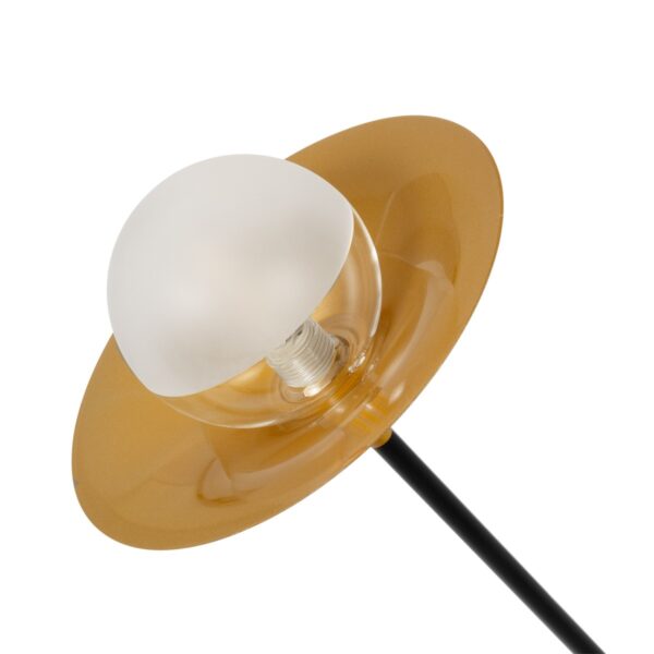 GloboStar® JOLIET 999-0044 Μοντέρνο Φωτιστικό Οροφής Πλέγμα Πολύφωτο 4 x G9 IP20 Μαύρο & Χρυσό Μέταλλο - Μ93 x Π20 x Υ106cm - Image 5