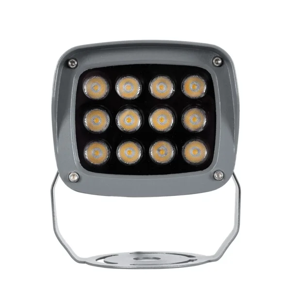 GLOBOSTAR® FLOOD-XENA 90121 Προβολέας Σποτ Wall Washer LED 12W 1320lm 10° AC 220-240V Αδιάβροχο IP65 Θερμό Λευκό 2700K - Γκρι Ανθρακί - Μ13.5 x Π11 x Υ15cm - 3 Χρόνια Εγγύηση - Image 3