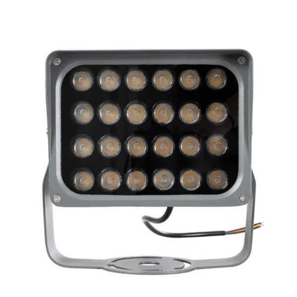 GLOBOSTAR® FLOOD-XENA 90128 Προβολέας Σποτ Wall Washer LED 24W 2640lm 10° AC 220-240V Αδιάβροχο IP65 Θερμό Λευκό 2700K - Γκρι Ανθρακί - Μ18 x Π13.5 x Υ18cm - 3 Χρόνια Εγγύηση - Image 4