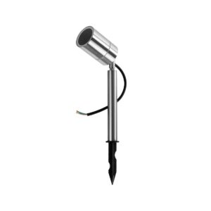 GloboStar® 75580 Προβολάκι Κήπου Καρφωτό 1xGU10 Stainless Steel Αδιάβροχο IP67