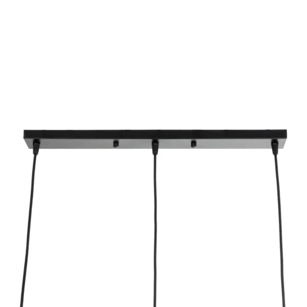 GLOBOSTAR® ELISE 999-0034 Μοντέρνο Κρεμαστό Φωτιστικό Οροφής με Ντουί 3 x E27 AC 220-240V IP20 - Καφέ & Μαύρο - Μ74 x Π9 x Υ40cm - Image 7