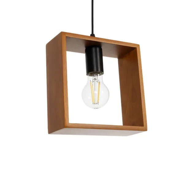 GLOBOSTAR® ELISE 999-0034 Μοντέρνο Κρεμαστό Φωτιστικό Οροφής με Ντουί 3 x E27 AC 220-240V IP20 - Καφέ & Μαύρο - Μ74 x Π9 x Υ40cm - Image 5