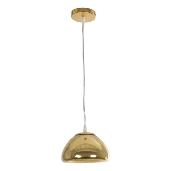 GLOBOSTAR® CRISTIN 999-0037 Μοντέρνο Κρεμαστό Φωτιστικό Οροφής με Ντουί 1 x G4 AC 220-240V IP20 - Χρυσό - Μ18 x Π18 x Υ13cm - Image 2