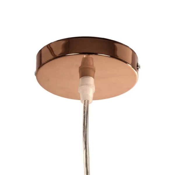 GLOBOSTAR® CRISTIN 999-0038 Μοντέρνο Κρεμαστό Φωτιστικό Οροφής με Ντουί 1 x G4 AC 220-240V IP20 - Χάλκινο - Μ18 x Π18 x Υ13cm - Image 8
