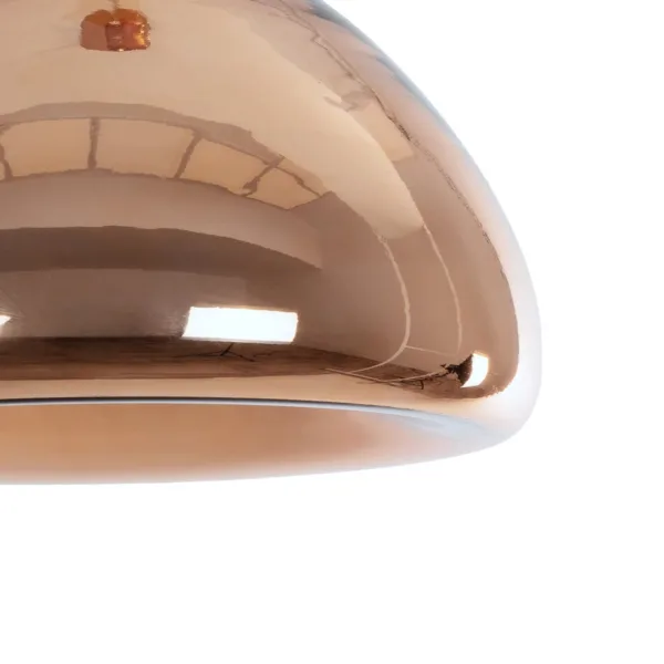 GLOBOSTAR® CRISTIN 999-0038 Μοντέρνο Κρεμαστό Φωτιστικό Οροφής με Ντουί 1 x G4 AC 220-240V IP20 - Χάλκινο - Μ18 x Π18 x Υ13cm - Image 7