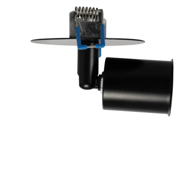 GloboStar® SARA 999-0058 Χωνευτό Φωτιστικό Οροφής Σποτ Μονόφωτο 1 x E27 IP20 Μαύρο Μέταλλο - Μ8,5 x Π8,5 x Υ11cm - Image 3